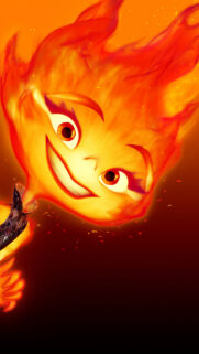Ember Lumen Animated Fire Character 4K Mobile Wallpaper
