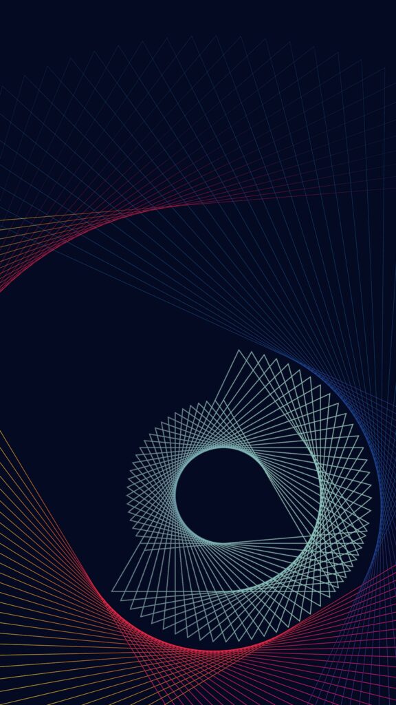 Sacred Geometry Fractal Light Art Spiritual Energy iPhone Wallpaper