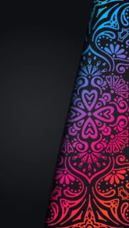 Vibrant Colorful Mandala Spiritual Energy Phone Wallpaper