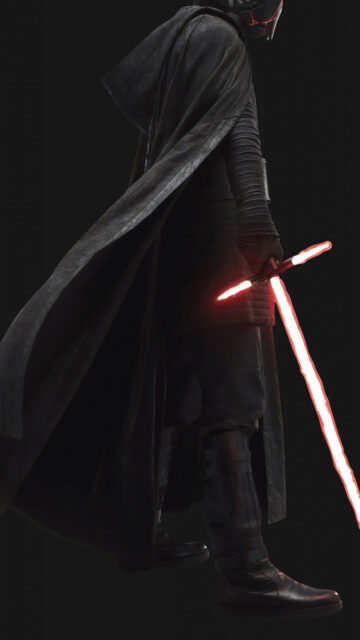 Kylo Ren Red Lightsaber Dark Side Mobile Wallpaper