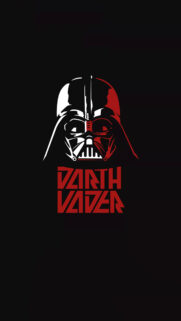 Minimalist Darth Vader Red and White 4K Mobile Wallpaper