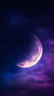 Mystical Crescent Moon Spiritual Energy Celestial Aesthetic Wallpaper