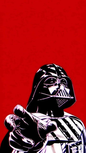 Darth Vader Iconic Sith Lord Portrait Mobile Wallpaper