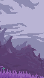 Purple Mountain Pixel Art Scenery Mobile Wallpaper