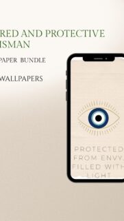 Nazar Evil Eye Spiritual Protection and Manifestation Phone Wallpaper