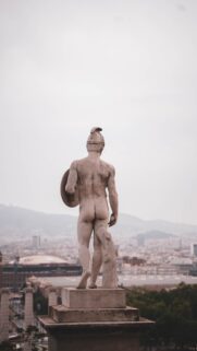 Sagittarius Zodiac Archer Statue Wanderlust Spiritual Aesthetic Wallpaper