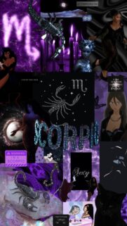 Dark Aesthetic Scorpio Zodiac Sign Spiritual Manifestation Wallpaper