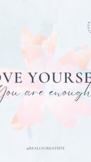 Love Yourself Aesthetic Vision Board Manifestation Quote Wallpaper