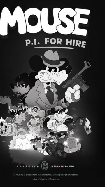 Mouse P.I. For Hire Noir Action Mobile Wallpaper