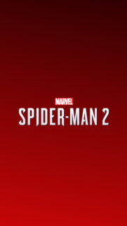 Minimalist Marvel’s Spider-Man 2 Logo Phone Wallpaper