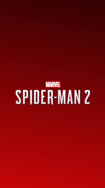 Minimalist Marvel's Spider-Man 2 Logo Phone Wallpaper