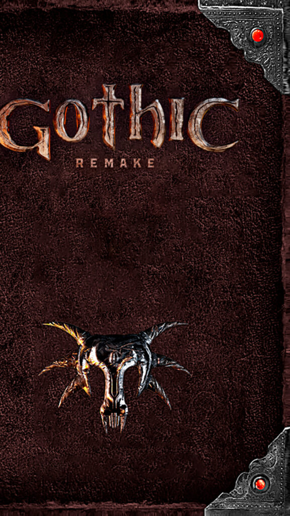 Gothic Remake Metallic Demon Skull Mobile Wallpaper