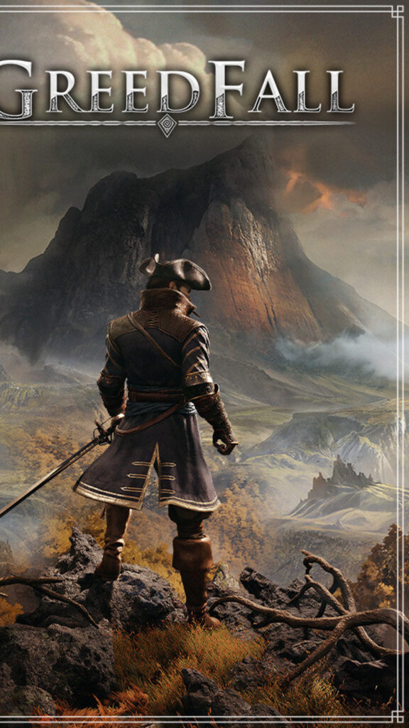 GreedFall Adventurer Mountain View Mobile Wallpaper