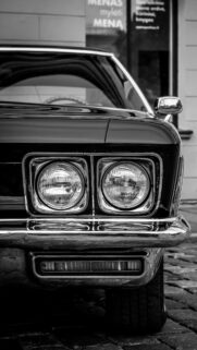 Classic Vintage American Muscle Car Front View Phone Wallpaper