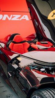 Stunning Ferrari Monza SP2 Exotic Red Interior Sports Car Wallpaper