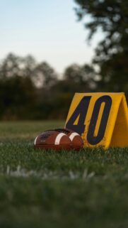 American Football 40 Yard Line Field Sports Mobile Wallpaper