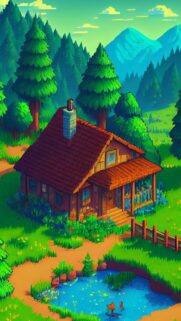 Stardew Valley Aesthetic Pixel Art Mobile Wallpaper – High Quality Gaming Background