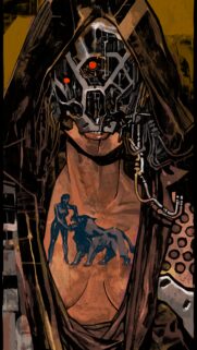 The Strength Tarot Card Cybernetic Digital Art Spiritual Wallpaper