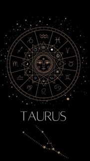Taurus Earth Sign Zodiac Astrology and Constellation Phone Wallpaper