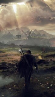 Epic The Lord of the Rings 4K Mobile Wallpaper: Frodo and The One Ring Cinematic Art