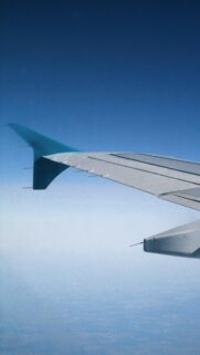 Airplane Wing View Above Clouds Aesthetic Sky Phone Wallpaper