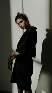Moody Fashion Aesthetic Portrait for Phone Wallpaper