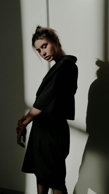 Moody Fashion Aesthetic Portrait for Phone Wallpaper