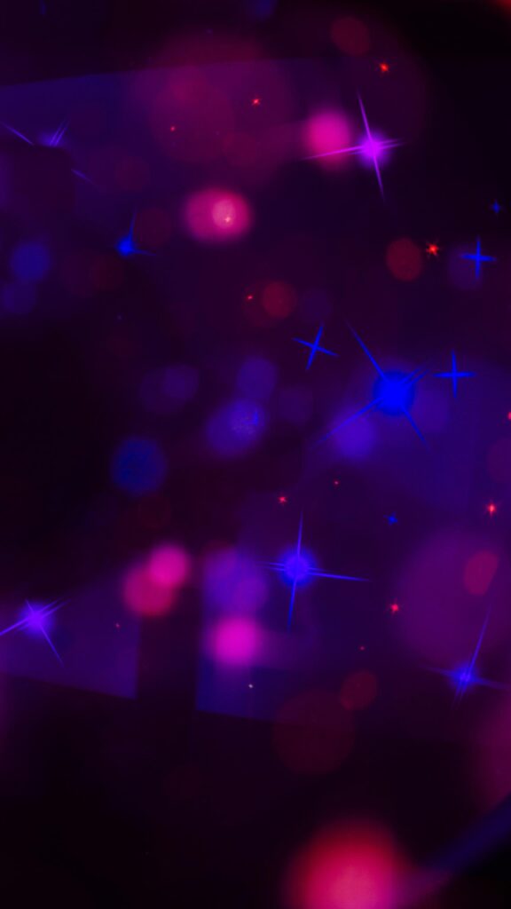 Starlit Night Sky Abstract Fantasy Purple and Blue Aesthetic Mobile Wallpaper