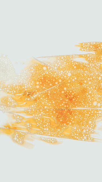 Abstract Amber Bubble Texture Art Mobile Wallpaper
