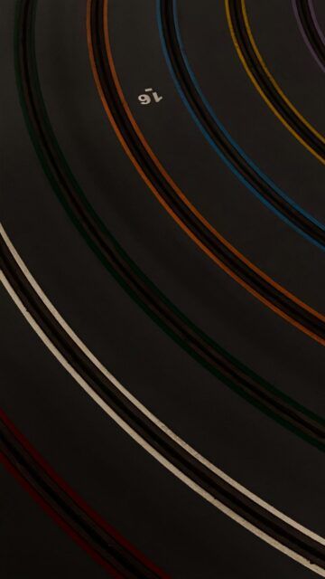 Abstract Race Track Lane Number 16 Minimalist Mobile Wallpaper