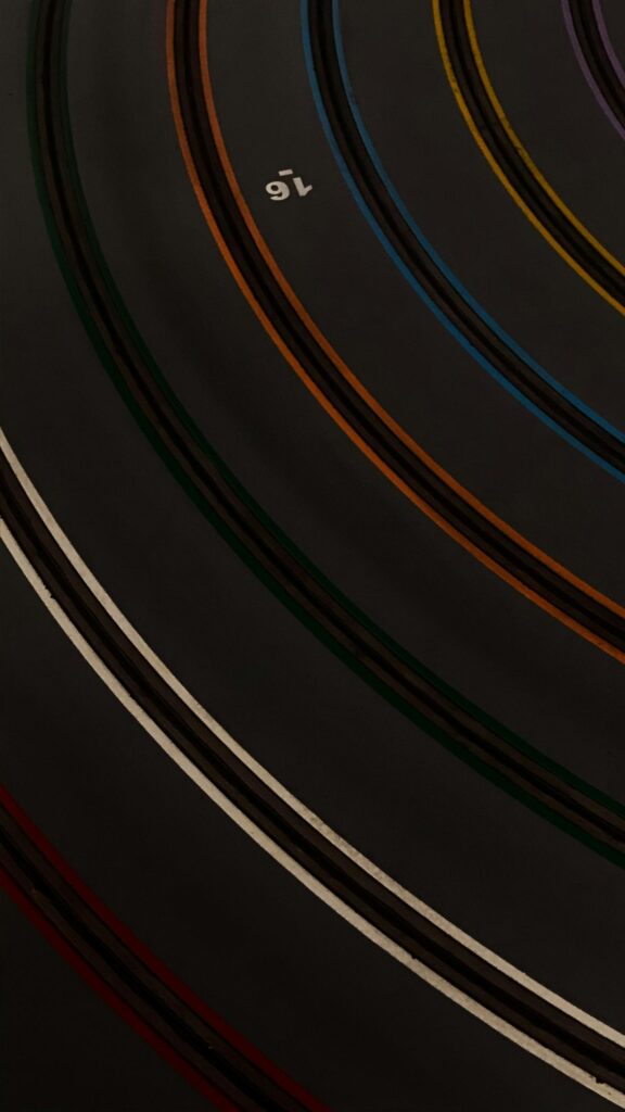 Abstract Race Track Lane Number 16 Minimalist Mobile Wallpaper