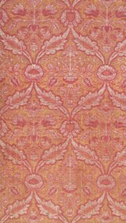 Vintage Damask Red and Gold Floral Pattern Phone Wallpaper