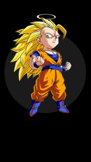 Chibi Super Saiyan 3 Goku Wallpaper: High Definition Anime Mobile Background