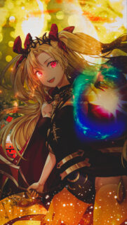 Ereshkigal Fate Grand Order Anime Girl Wallpaper with Magical Aura