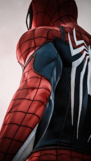 Stunning Spider-Man Close-up Suit Detail Mobile Wallpaper High Definition