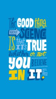 Inspirational Neil deGrasse Tyson Quote Typography Wallpaper for Mobile