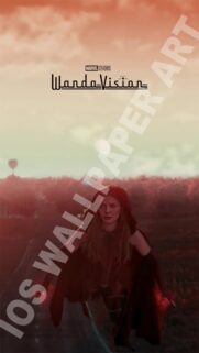 WandaVision 4K Mobile Wallpaper: Scarlet Witch and Vision Aesthetic Background
