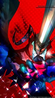 Arsene Persona 5 Strikers Red Aesthetic Wallpaper for Mobile