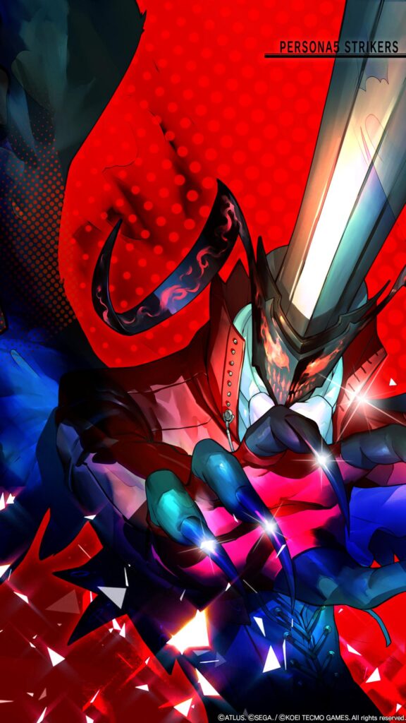 Arsene Persona 5 Strikers Red Aesthetic Wallpaper for Mobile