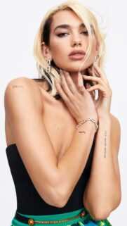 Dua Lipa Blonde Hairstyle Fashion Portrait Wallpaper for Mobile
