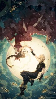 Final Fantasy VII Cloud and Aerith Romantic Celestial Wallpaper 4K