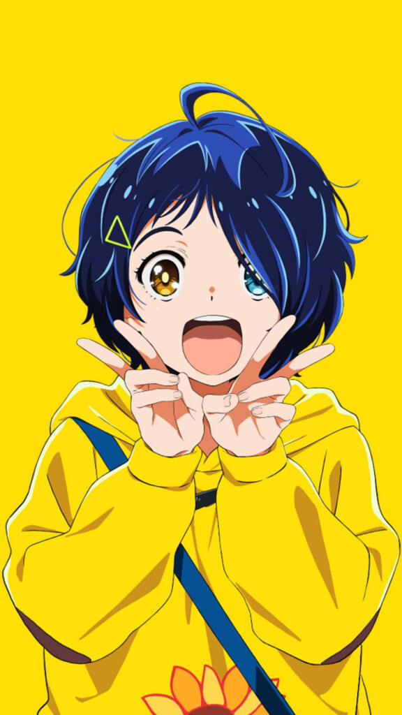 Ai Ohto Wonder Egg Priority Vibrant Anime Wallpaper for Mobile