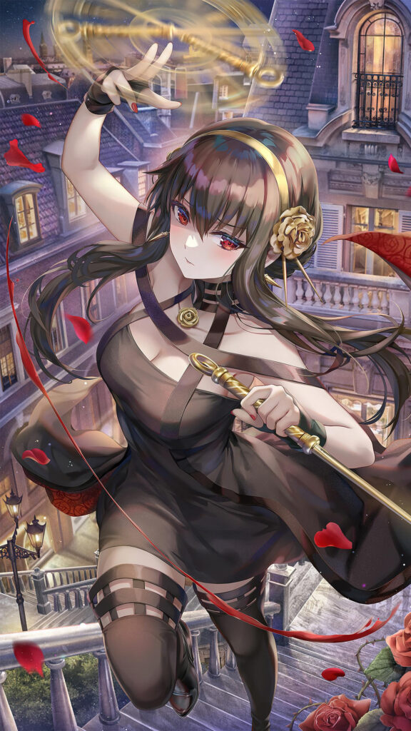 Stunning Yor Forger Spy x Family 4K Anime Wallpaper for Mobile