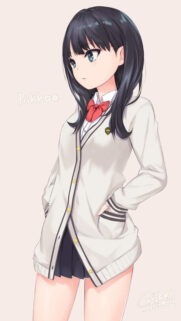 Anime Girl Rikka Takarada SSSS Gridman Aesthetic High Quality Wallpaper