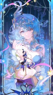 Stunning Anime Girl with Blue Hair Aesthetic Art Wallpaper 4K
