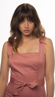 Ana de Armas Portrait in Pink Dress Mobile Wallpaper HD