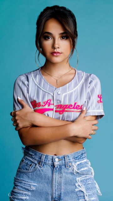 Becky G Los Angeles Jersey Portrait High Resolution Mobile Wallpaper