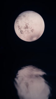 Minimalist Full Moon Reflection Aesthetic Lunar Energy Phone Wallpaper