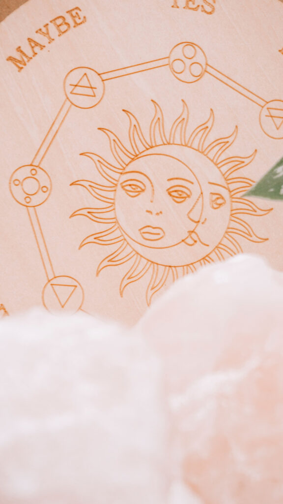 Sun and Moon Celestial Energy Manifestation Aesthetic Wallpaper