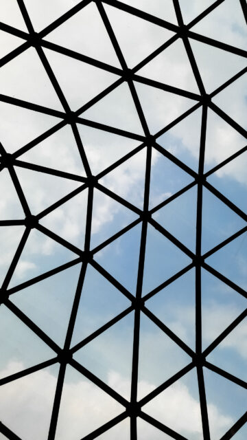 Sacred Geometry Triangulated Grid Spiritual Energy Flow Wallpaper